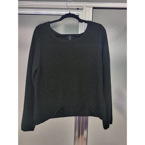Mossimo Black Woven Long Sleeve Sweater - XXL - Picture 1 of 3